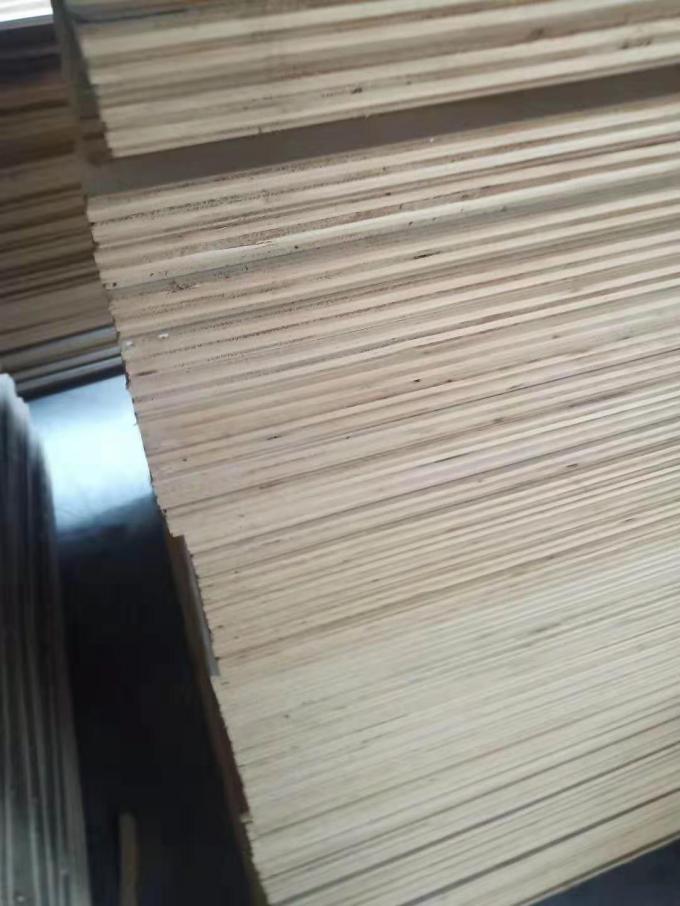 La piega del legno duro di Okoume del grado di BB riveste la decorazione di legno laterale dell'impiallacciatura della pressa a caldo una di 2 volte